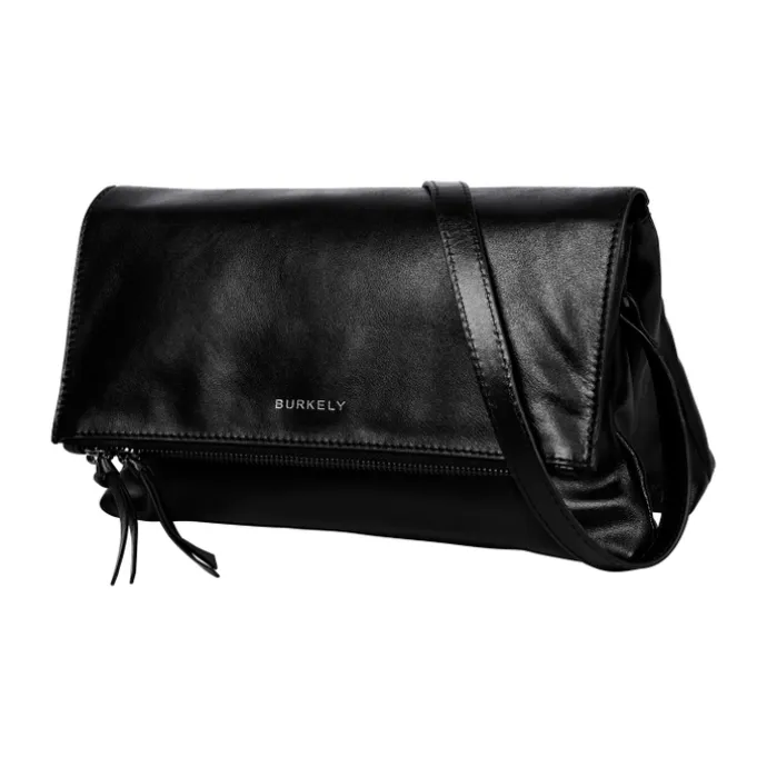 Burkely Creased Crystel Satchel Bag black