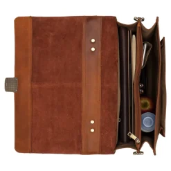 Burkely Scott Vintage Briefcase 2 Compartment cognac