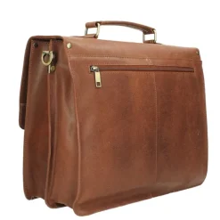 Burkely Scott Vintage Briefcase 2 Compartment cognac