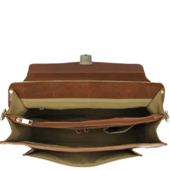 Burkely Scott Vintage Briefcase 2 Compartment cognac