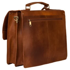 Burkely Scott Vintage Briefcase 2 Compartment cognac