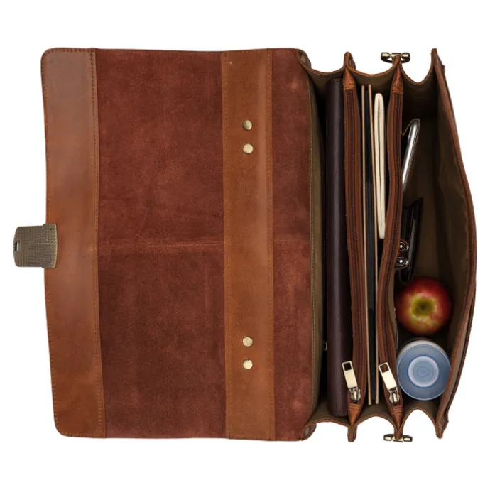 Burkely Vintage Dean Briefcase cognac