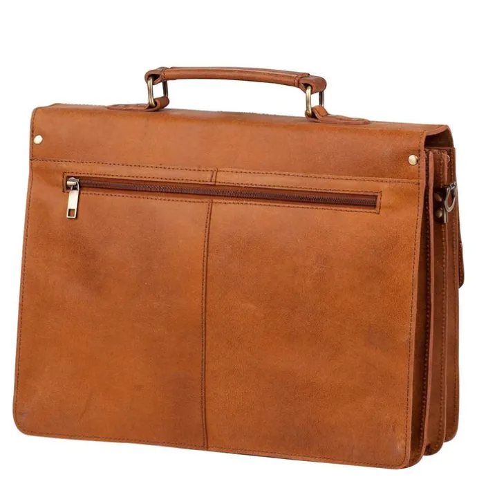 Burkely Vintage Dean Briefcase cognac