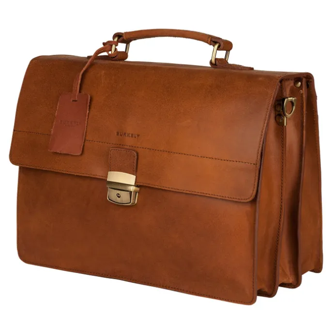 Burkely Vintage Dean Briefcase cognac