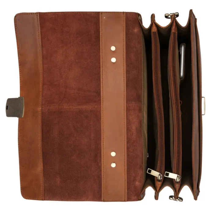 Burkely Vintage Dean Briefcase cognac