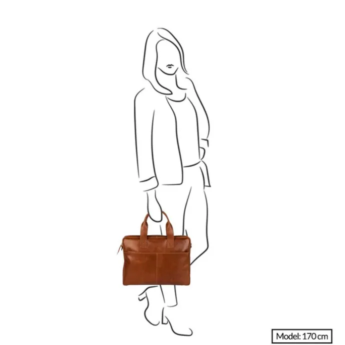 Burkely Vintage Laptop Bag 15.6" cognac