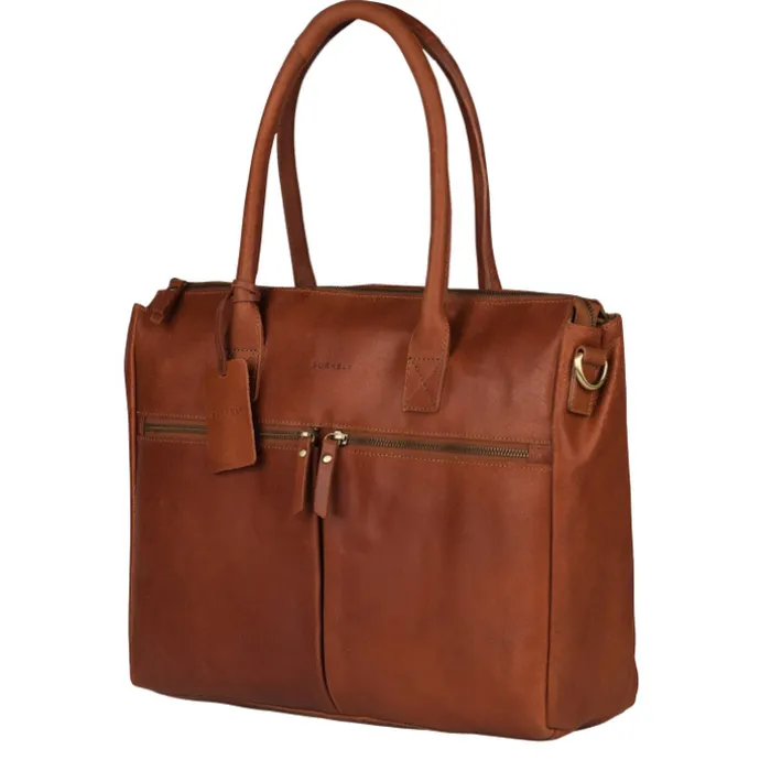 Burkely Vintage Valerie Laptop Bag 15" cognac