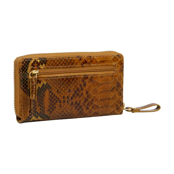 Burkely Vintage Veda Medium Zip Around Wallet python