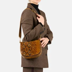 Burkely Vintage Veda Satchel Bag python