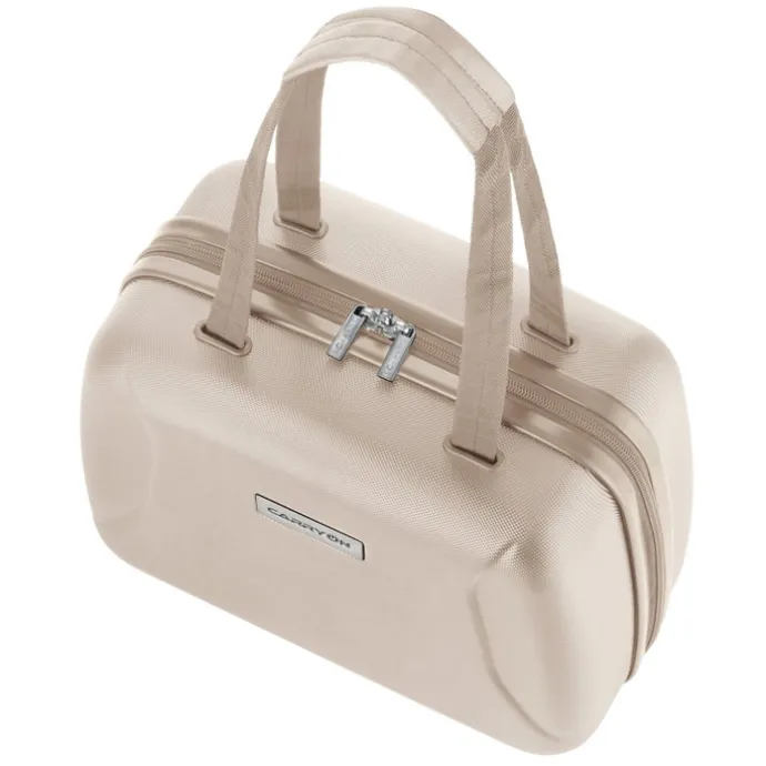 CarryOn Skyhopper 4 Wiel Trolley 55 + Beautycase Set champagne