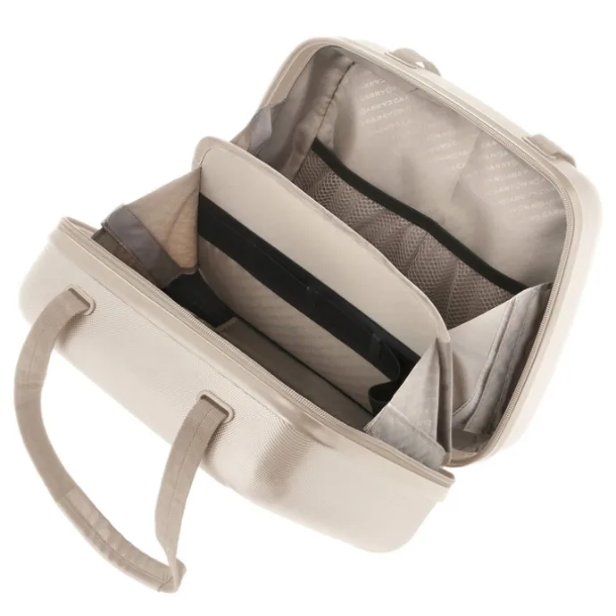 CarryOn Skyhopper 4 Wiel Trolley 55 + Beautycase Set champagne