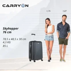 CarryOn Skyhopper 4-Delige Kofferset S/S/M/L black