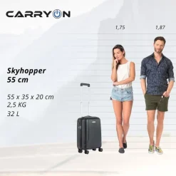 CarryOn Skyhopper 4-Delige Kofferset S/S/M/L black