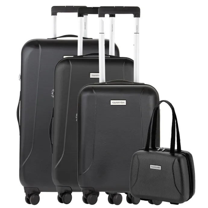 CarryOn Skyhopper 4-Delige Kofferset Beautycase/S/M/L black