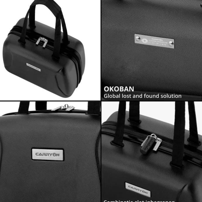 CarryOn Skyhopper 4-Delige Kofferset Beautycase/S/M/L black