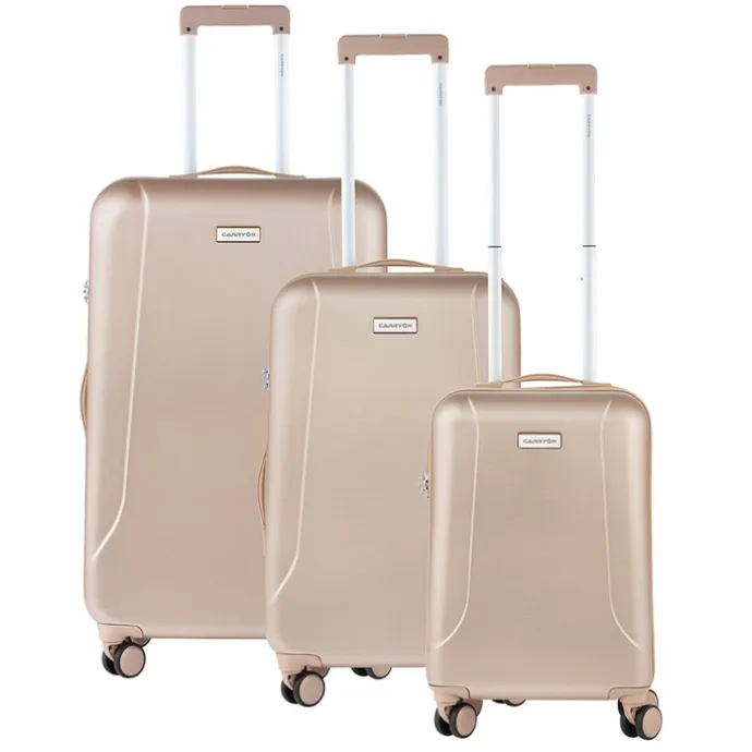 CarryOn Skyhopper Trolleyset 3pcs TSA champagne