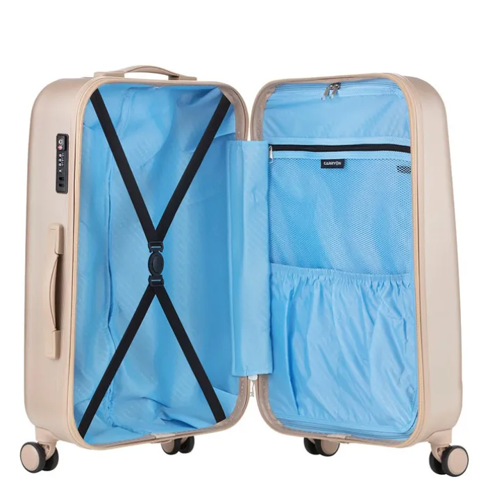 CarryOn Skyhopper Trolleyset 3pcs TSA champagne