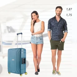 CarryOn Steward Trolley 65 ice blue