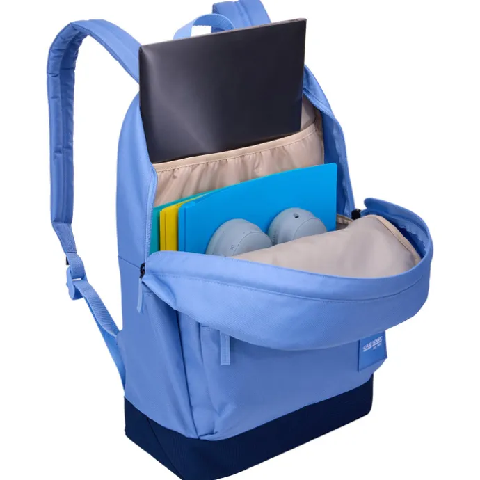 Case Logic Campus Commence Recycled Backpack 24L glowing blue