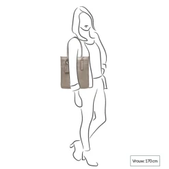Castelijn & Beerens Carisma Laptop Shopper RFID 15.6'' + Tablet cognac