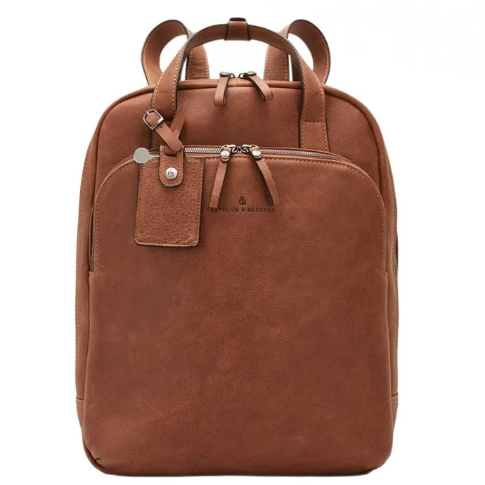 Castelijn & Beerens Carisma Laptop Rugzak 15.6" + tablet cognac