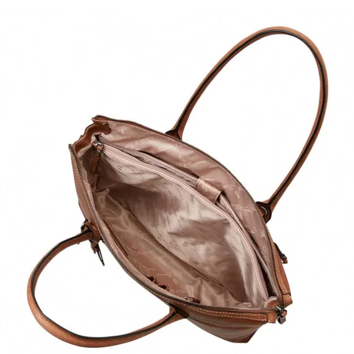 Castelijn & Beerens Carisma Laptop Schoudertas 15.6" + tablet cognac