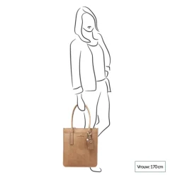 Castelijn & Beerens Carisma Laptop Shopper 15.6" RFID beige