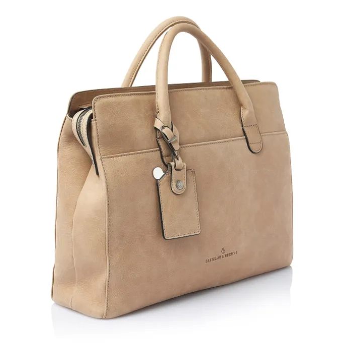 Castelijn & Beerens Carisma Laptopbag 15.6" beige