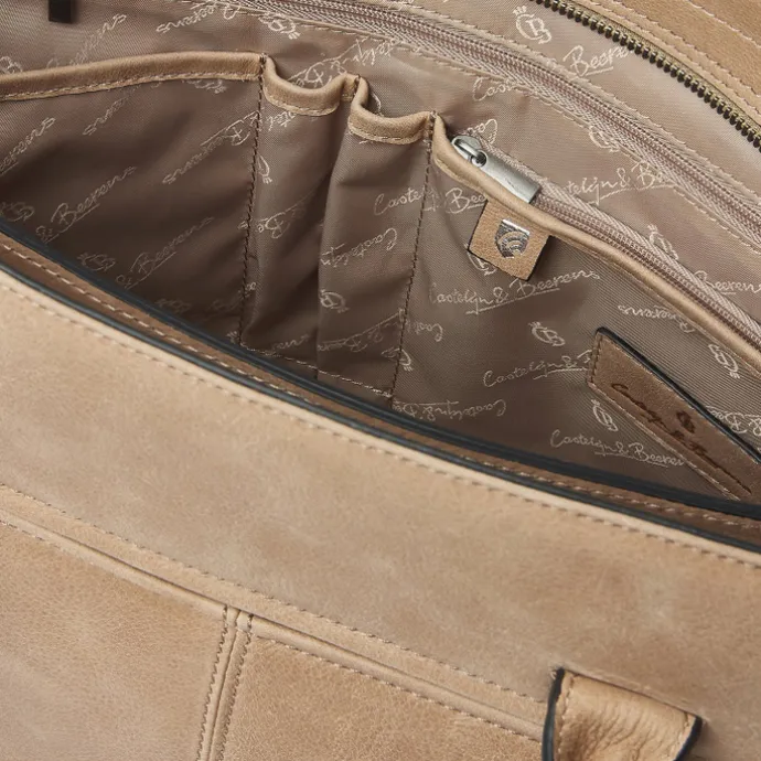 Castelijn & Beerens Carisma Laptopbag 15.6" beige