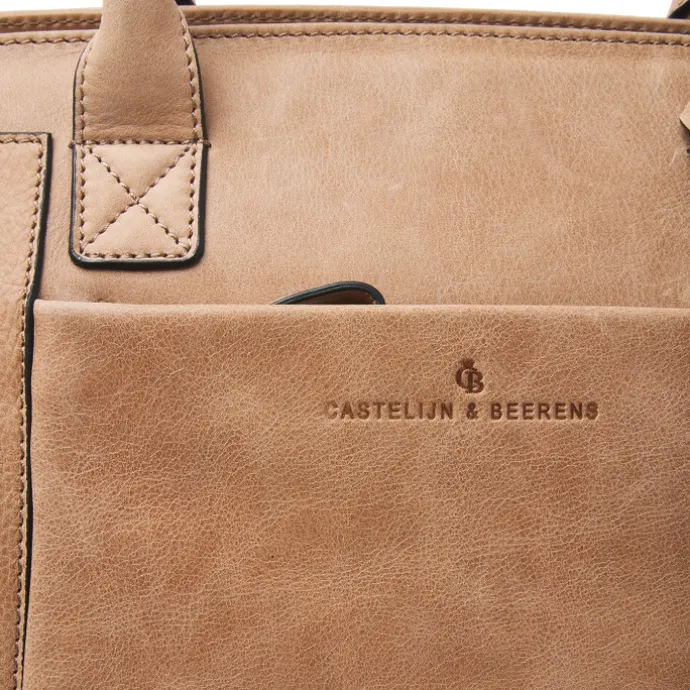 Castelijn & Beerens Carisma Laptoptas 15.6" + Tablet RFID beige
