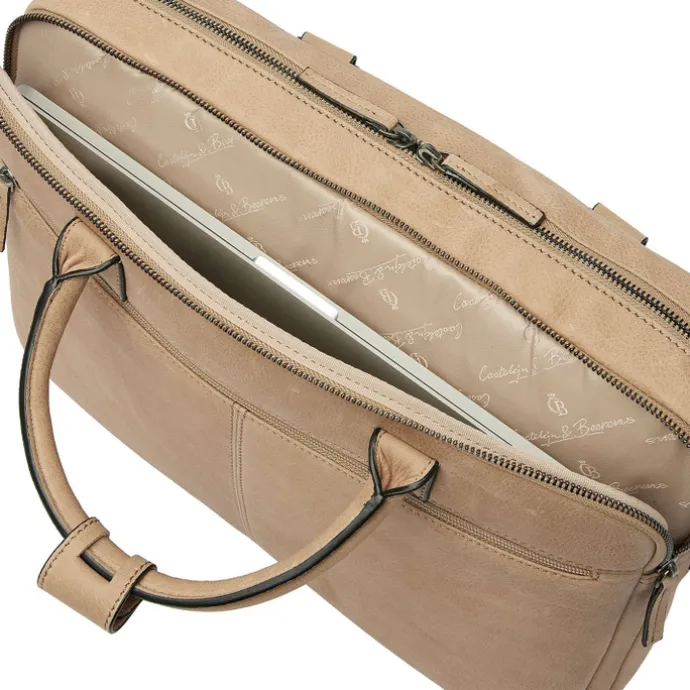 Castelijn & Beerens Carisma Laptopbag 15.6" beige