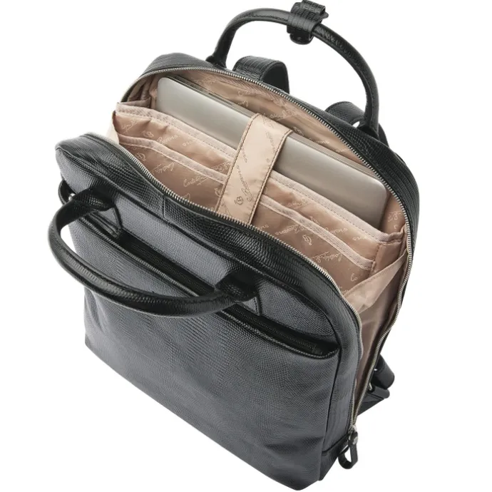 Castelijn & Beerens Donna Hanne Backpack 15.6" RFID zwart