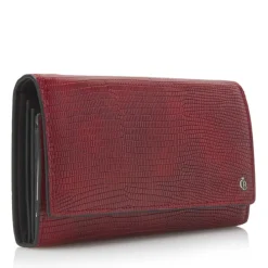 Castelijn & Beerens Donna Damesportemonnee Overslag 6 Pasjes RFID rood