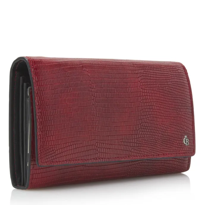 Castelijn & Beerens Donna Damesportemonnee Overslag 6 Pasjes RFID rood