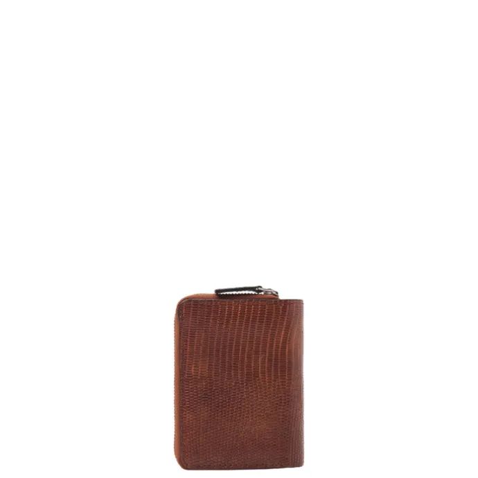 Castelijn & Beerens Donna Damesportemonnee Ritsvak 4 Pasjes RFID cognac