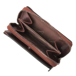 Castelijn & Beerens Donna Damesportemonnee Ritsvak 4 Pasjes RFID cognac
