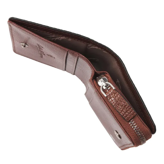 Castelijn & Beerens Donna Damesportemonnee Ritsvak 4 Pasjes RFID cognac