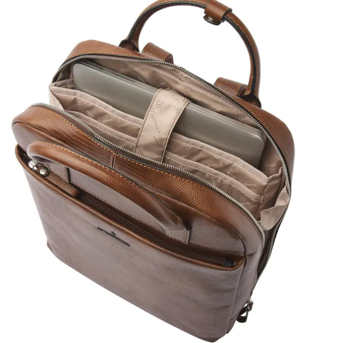 Castelijn & Beerens Donna Hanne Backpack 15.6" RFID cognac