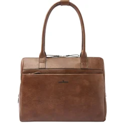 Castelijn & Beerens Donna Vera Schoudertas 15.6" RFID cognac