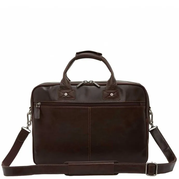 Castelijn & Beerens Firenze Business Laptoptas 15.6" 3 vaks mokka