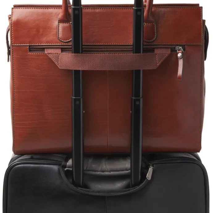 Castelijn & Beerens Gaucho Ellen Laptop Shoulderbag 15.6'' cognac