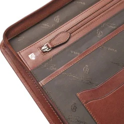 Castelijn & Beerens Gaucho A4 Conference Folder Zip-Around cognac