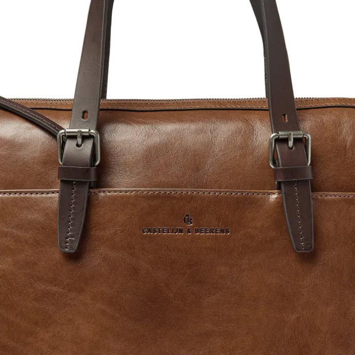 Castelijn & Beerens Rien Laptop Shoulderbag 15.6" RFID natural