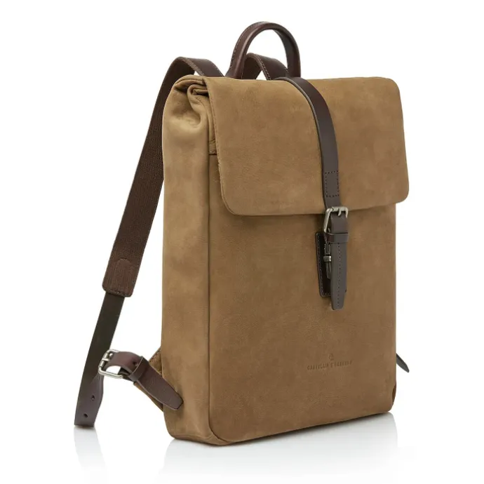 Castelijn & Beerens Veneto Nubuck Laptop Backpack 15.6" taupe