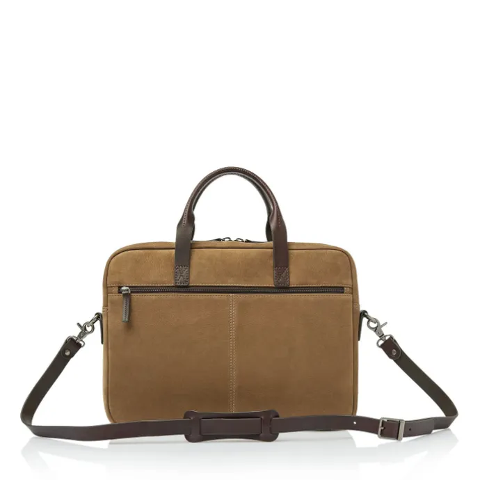 Castelijn & Beerens Veneto Nubuck Laptopbag 15.6" taupe