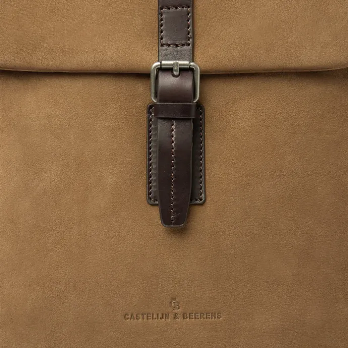 Castelijn & Beerens Veneto Nubuck Laptopbag 15.6" taupe