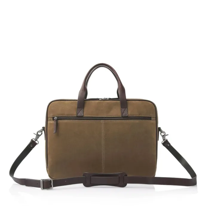 Castelijn & Beerens Veneto Nubuck Laptopbag 15.6" taupe