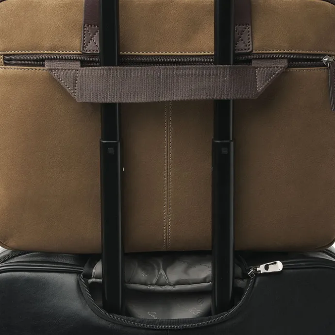 Castelijn & Beerens Veneto Nubuck Laptopbag 15.6" taupe