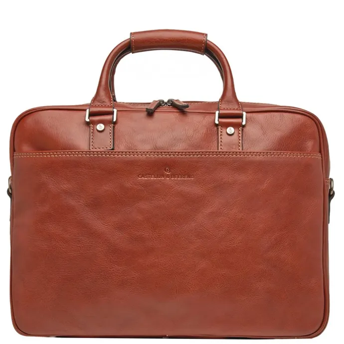 Castelijn & Beerens Verona Business Laptoptas 15.6" licht bruin