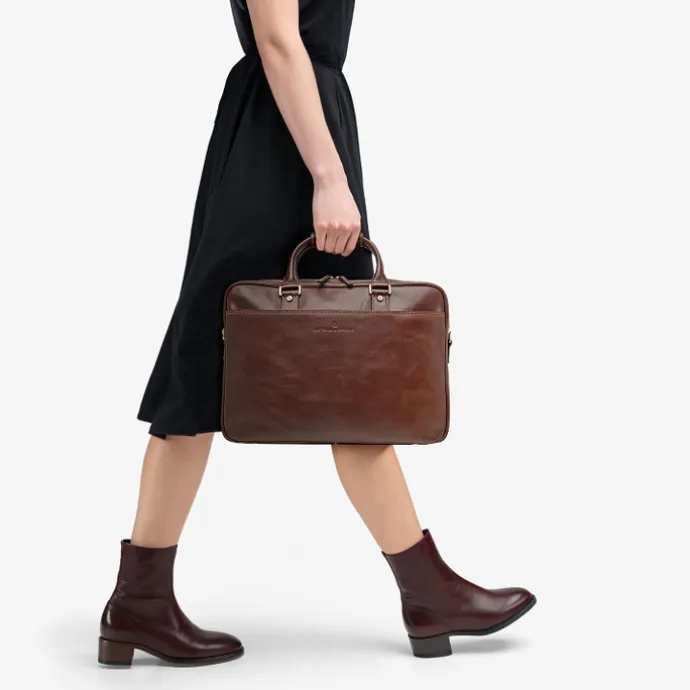 Castelijn & Beerens Verona Business Laptoptas 15.6" mokka